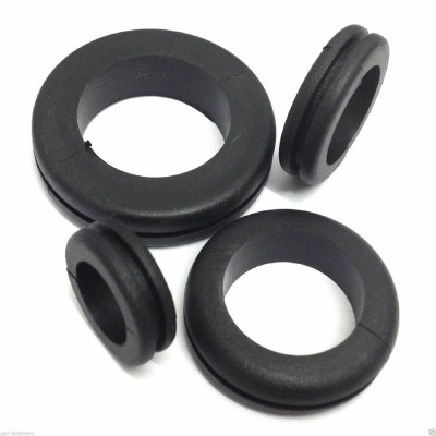 cable rubber grommet black GM-0705 open closed rubber grommets for cable